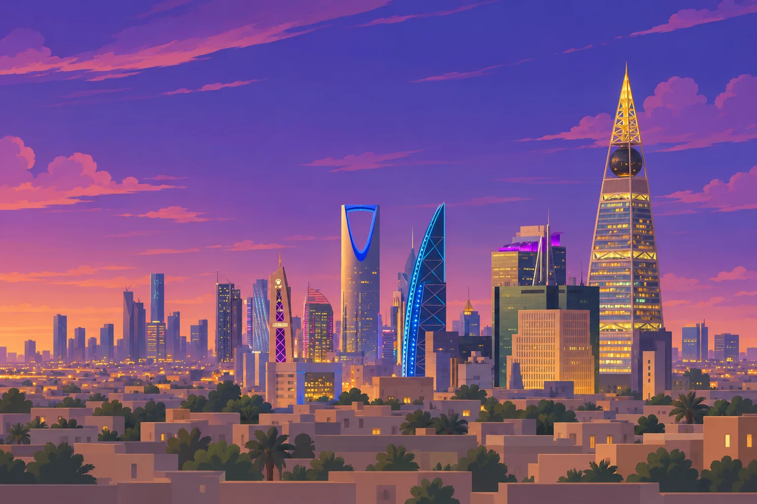 الرياض · أفق حي العليا